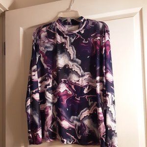 Colorful Purple Long Sleeve Shirt